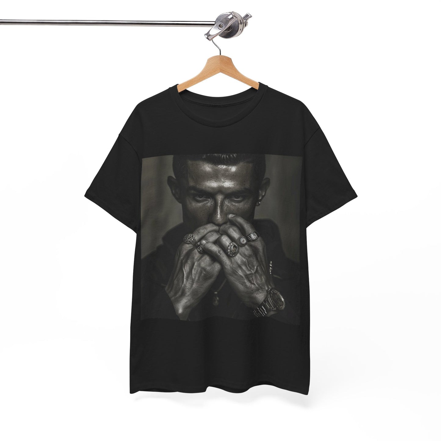 Cristiano Ronaldo T-Shirt, 5 Ballon d'Or rings, The GOAT, CR7, Football Player, Soccer TShirt